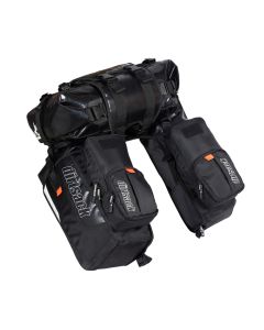 Dirtsack Erupt Rackless V2 Soft Luggage ADV Kit 2 x 24 litre All Black No Pannier Racks Needed