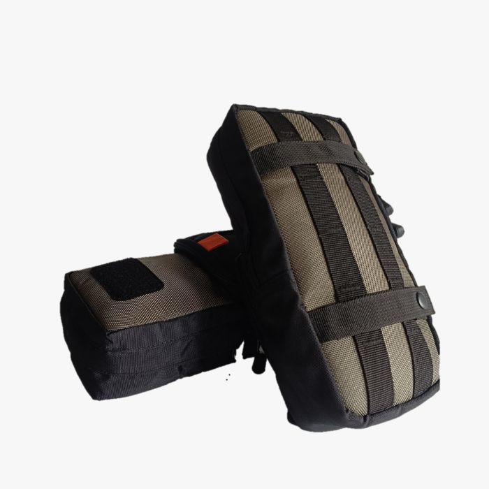 Dirtsack Rackless Auxiliary Pouches in Moss Green (pair) 2.8 ltrs each