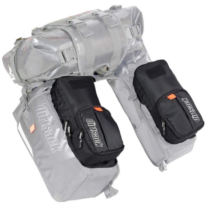 Dirtsack Rackless Auxiliary Pouches Black (pair) 2.8 litre each