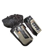 Dirtsack Erupt Rackless V2 Soft Luggage ADV Kit 2 x 24 litre Green / Black X-Wide No Pannier Racks Needed